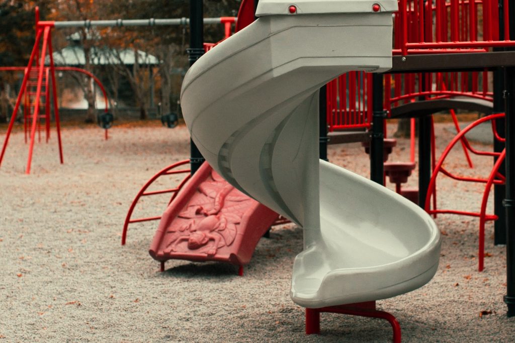 a green slide