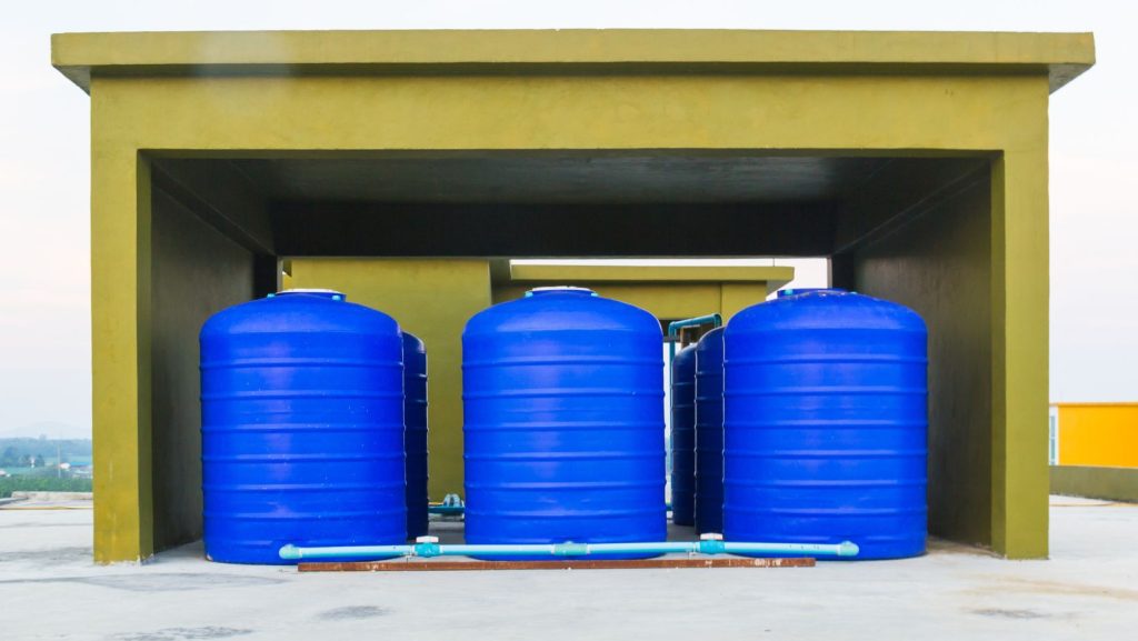 Blue Plastic bins