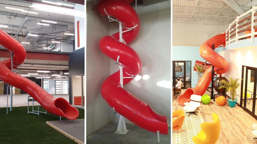 Colorful office slides