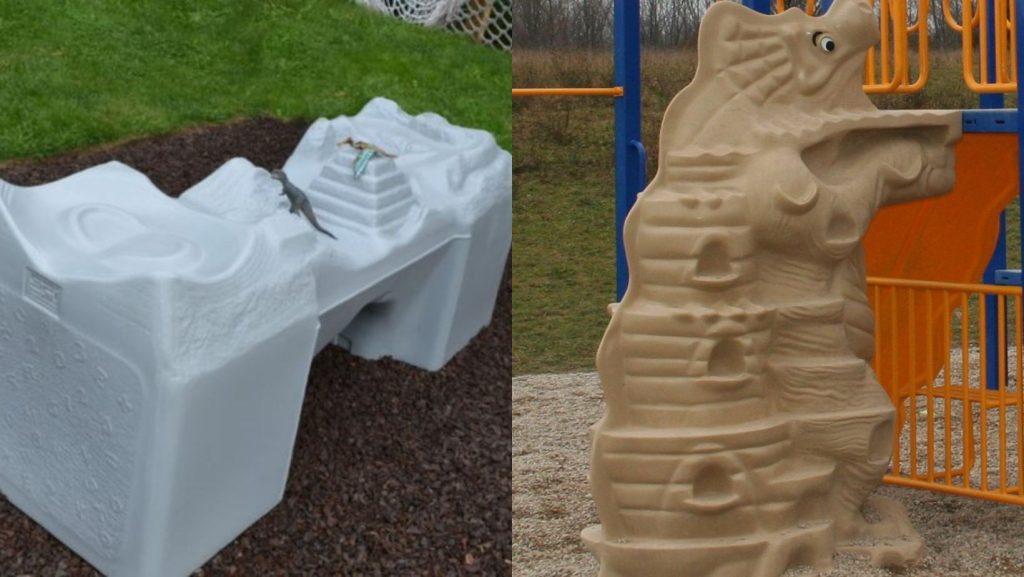 Different plastic equipment from SPI made from rotational molding.