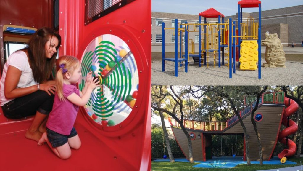 Different playground equipment from SPI