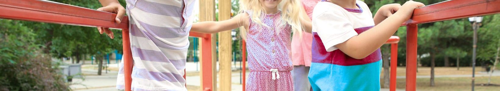 kids playing on playground